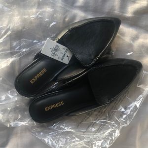 NWOT! Express Pointed Toe Slide Loafers